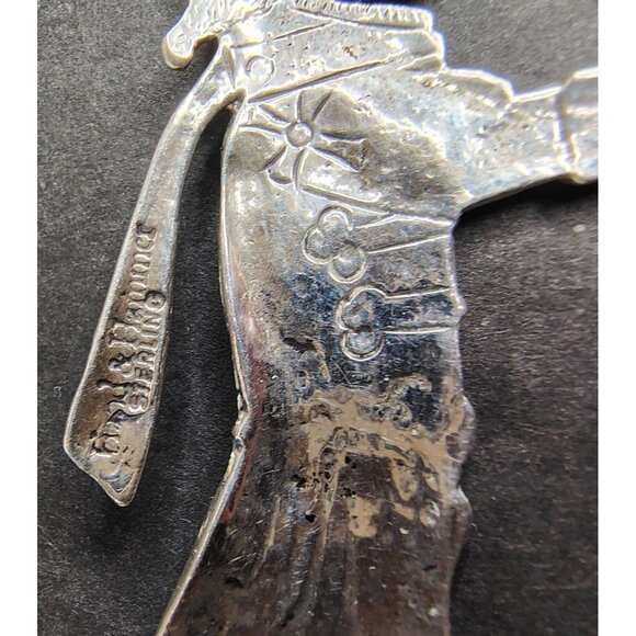 Vintage Hand and Hammer Sterling Silver Nutcracker Ornament, Christmas - Picture 5 of 5